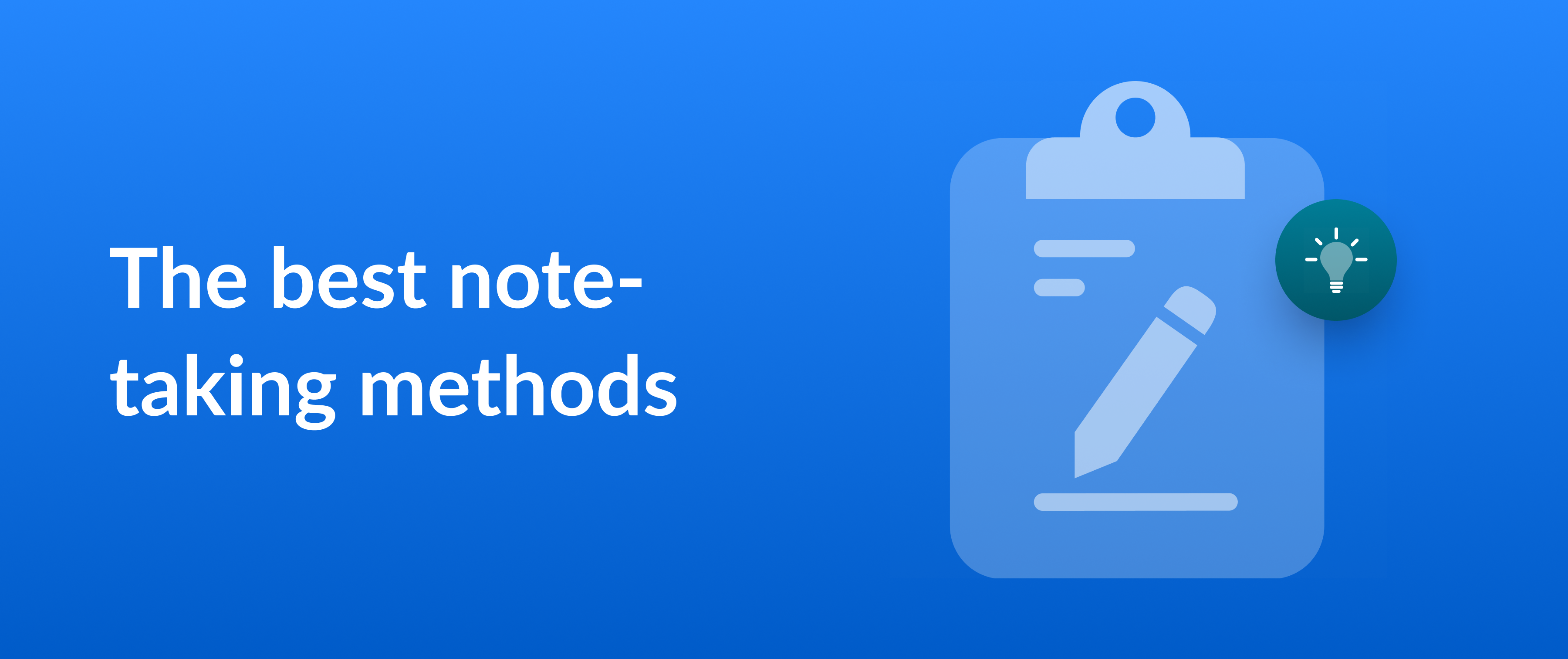 Cover image for a blog on the&nbsp;best note-taking methods